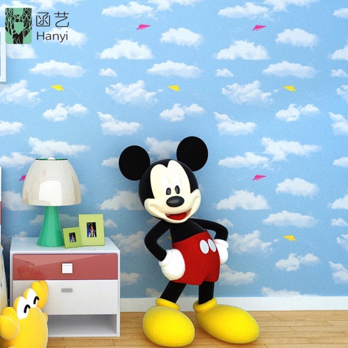 Jual >>>>>] Wallpaper Sticker Dinding Awan Kapal 45cm x 10m | Shopee ...