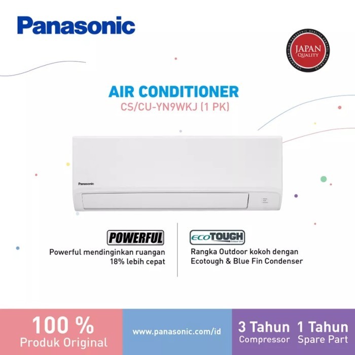 Jual Ac Panasonic Cs Yn9wkj 9 Wkj Ac Split Standard 1 Pk Unit Only Shopee Indonesia 8799