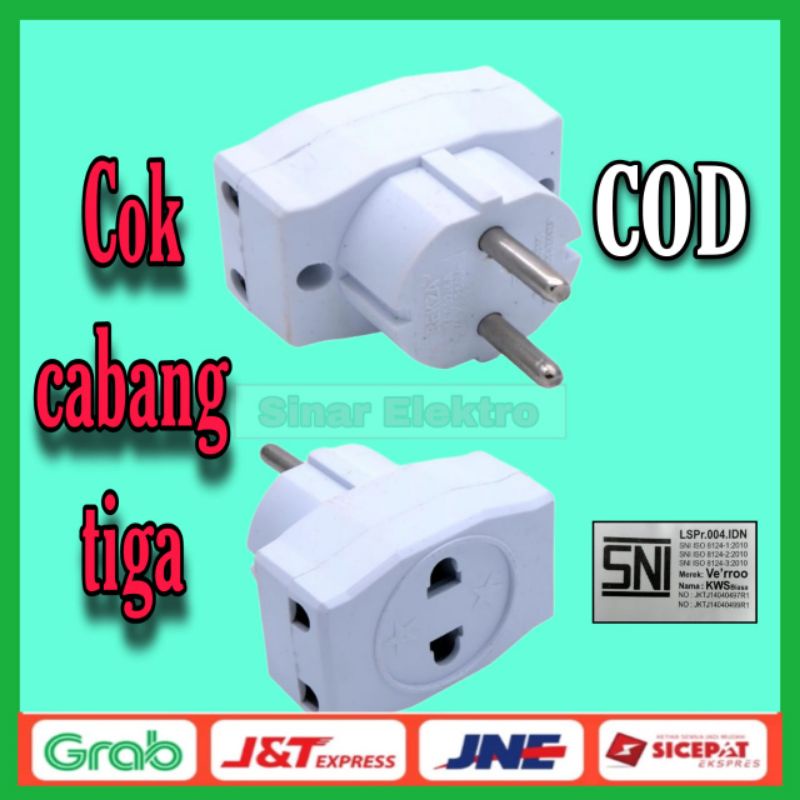 Jual Cok Cabang Tiga Cok T Cok Segitiga Sni Sinarelektro Shopee