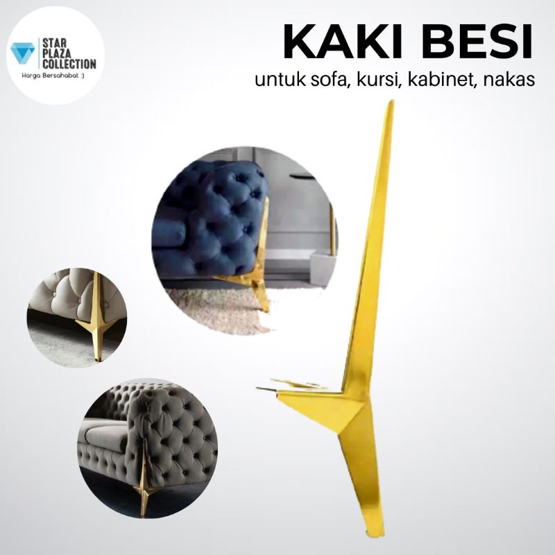 Jual Kaki Sofa Gold Pedang / Kaki Sofa Emas Sultan / Kaki Kursi / Sofa ...