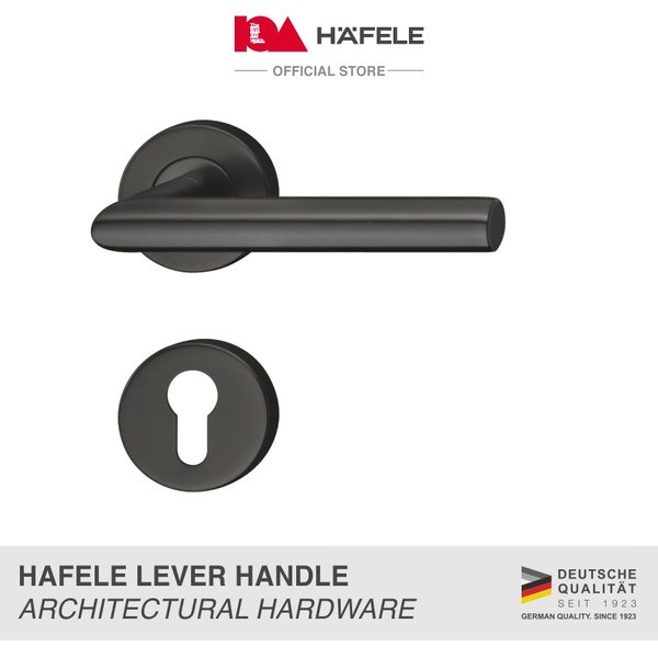 Jual Hafele Door Handle Model LDH2171 Gagang Pintu Warna Hitam Shopee Indonesia