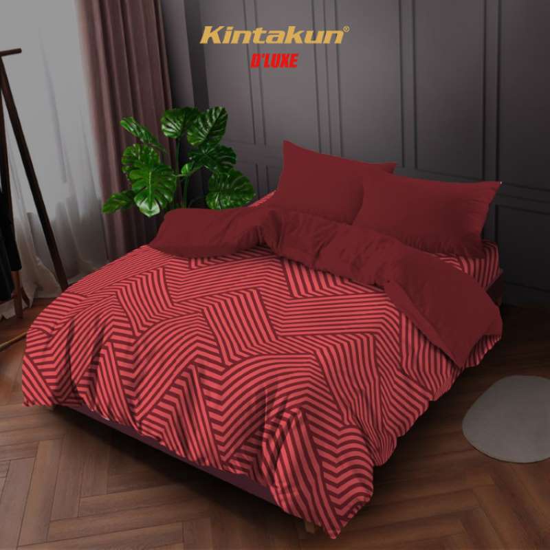 Jual Kintakun Bed Cover Set Fitted 180x200 Tinggi 30cm King Minimalis ...