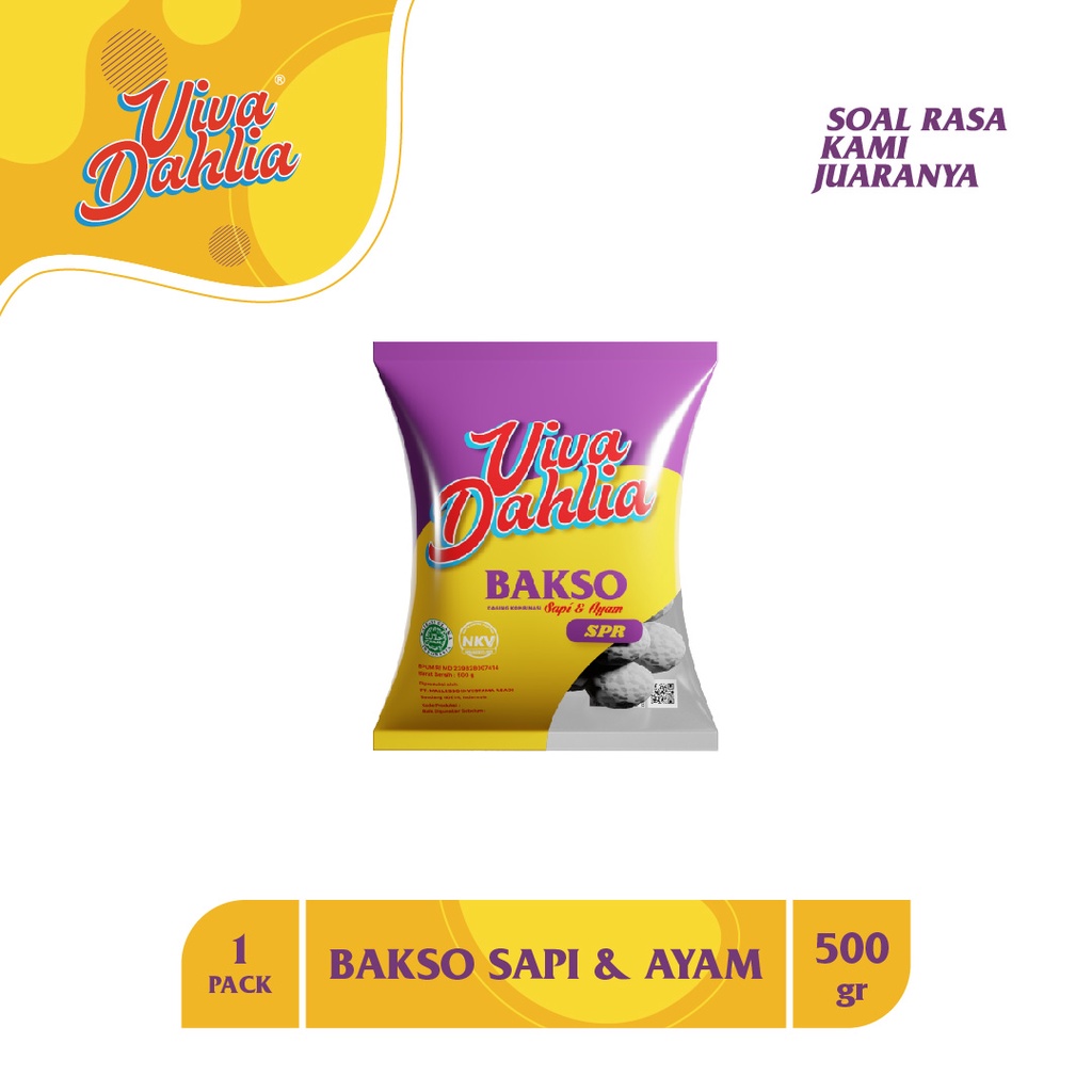 Jual Viva Dahlia Bakso Sapi Dan Ayam 500 Gram Shopee Indonesia