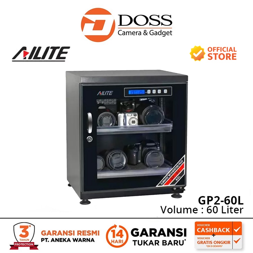 Jual Ailite Dry Cabinet GP2-60 60L - Dry Cabinet 60L | Shopee Indonesia