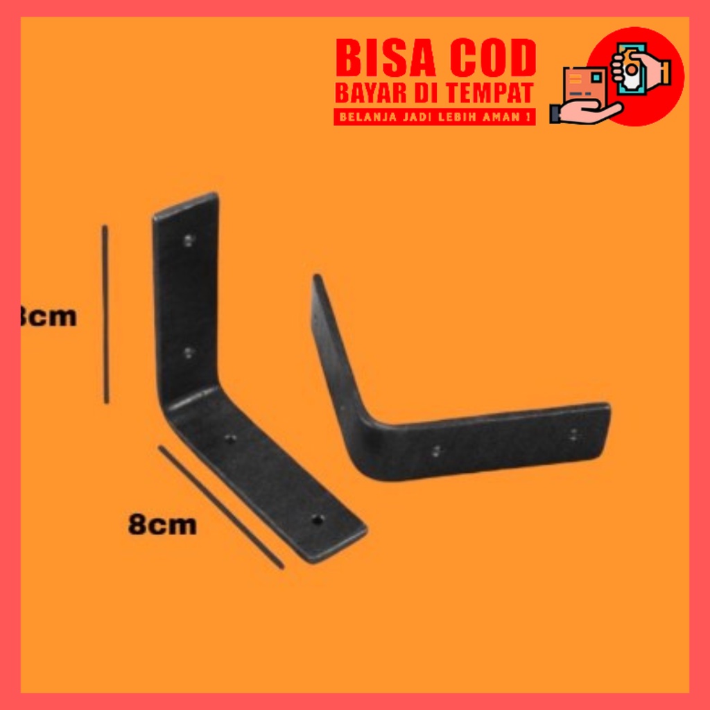 Jual Plat Besi Siku Bracket Penyangga Ambalan Rak Dinding Besi Siku L Dudukan Ambalan Besi 