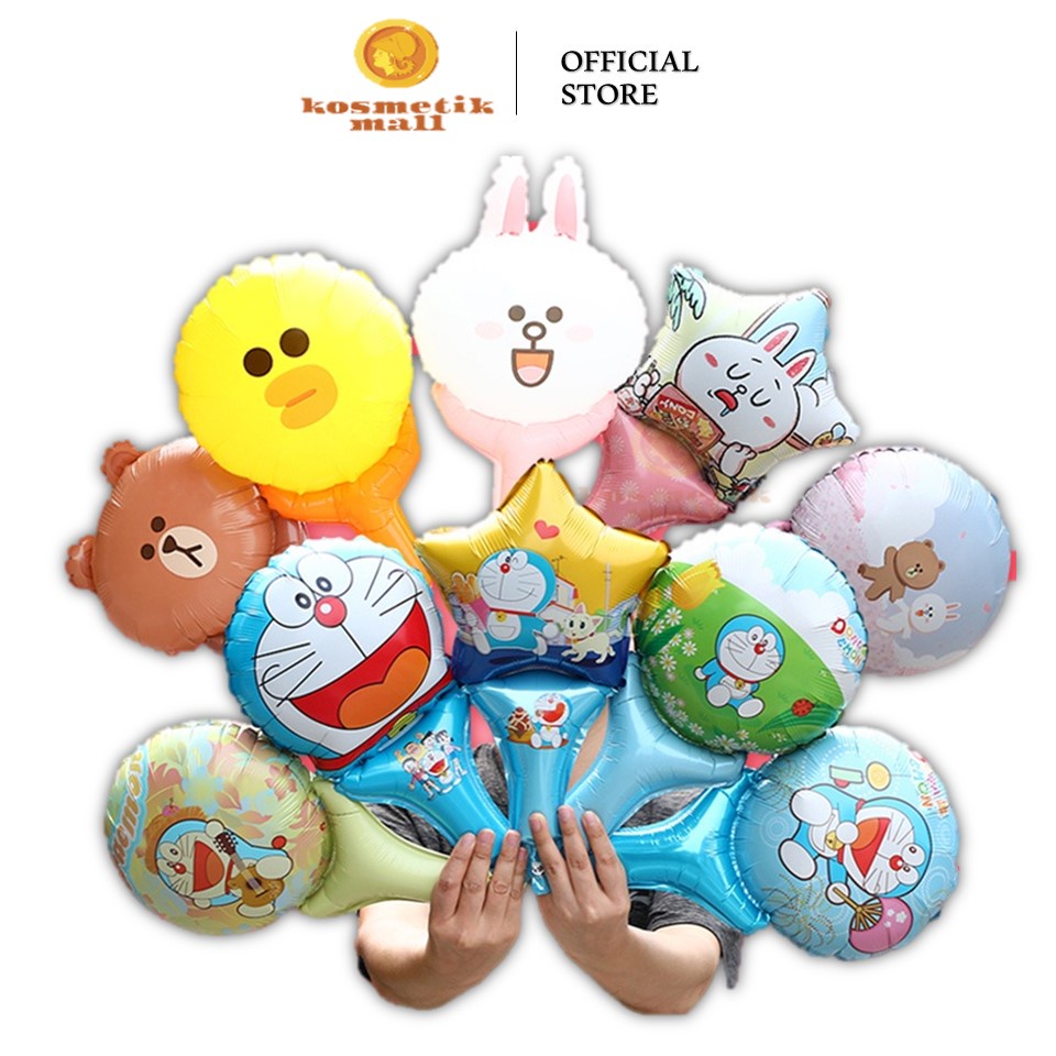 Jual BALON PEGANG ♥️ Balon karakter ulang tahun / Balon Tongkat / Balon