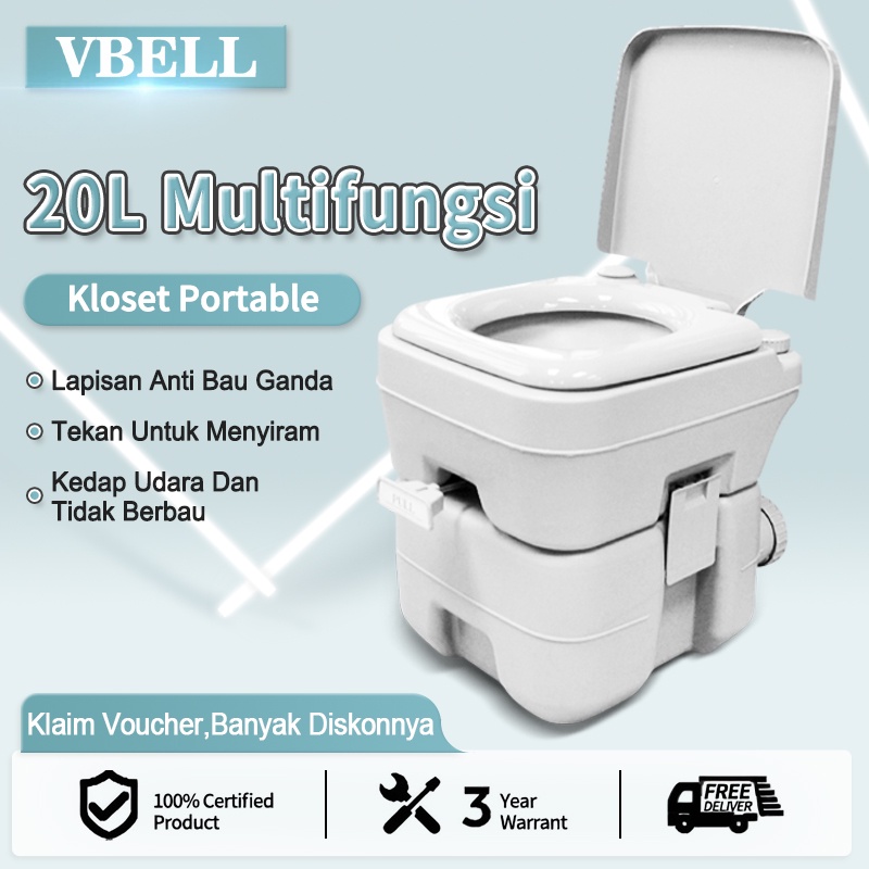 Jual VBELL-20L Toilet Bergerak Portable Flush Toilet Untuk Orang Tua ...