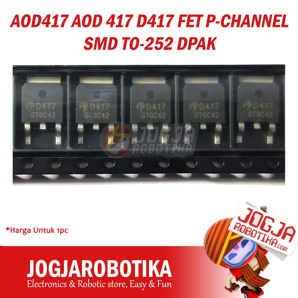 Jual AOD417 AOD 417 D417 FET P-CHANNEL SMD TO-252 DPAK | Shopee Indonesia