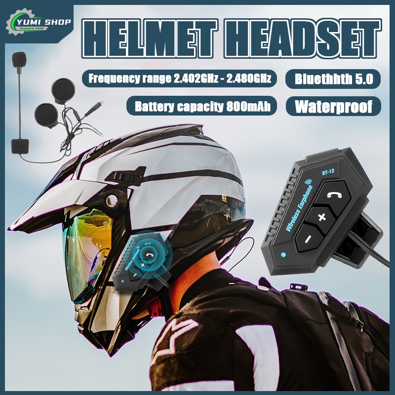 Jual Waterproof Helmet Bluetooth Headset Terlengkap Harga