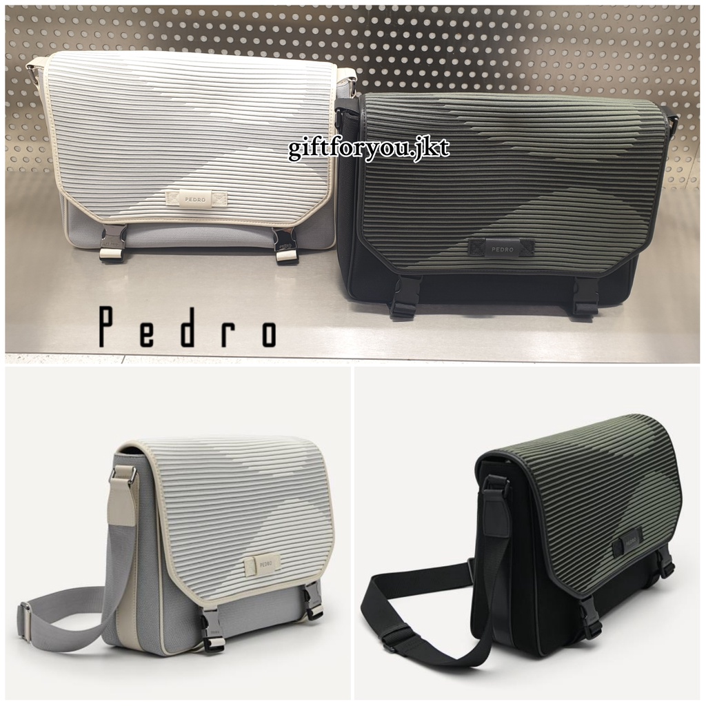 Taupe Rainier Messenger Bag - PEDRO SG