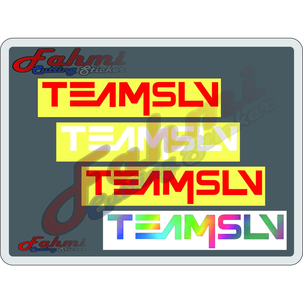 Jual sticker cutting TEAMSLV VIRAL | Shopee Indonesia