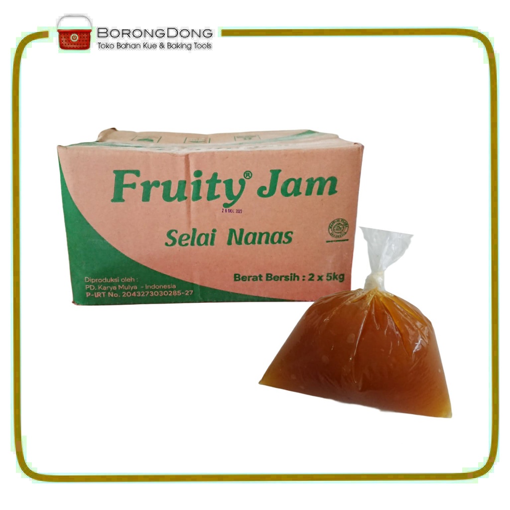 Jual Fruity Jam Selai Nanas Serat 250 Gram Selai Roti Bakar Selai