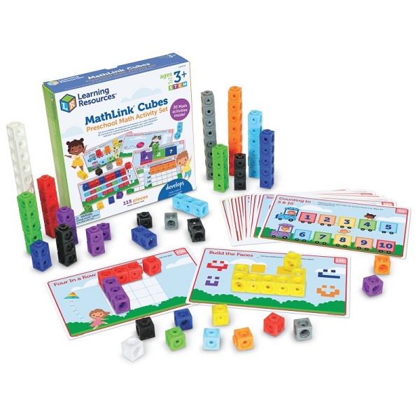 Jual Learning Resources MathLink Cubes PreSchool Math Activity Set ...