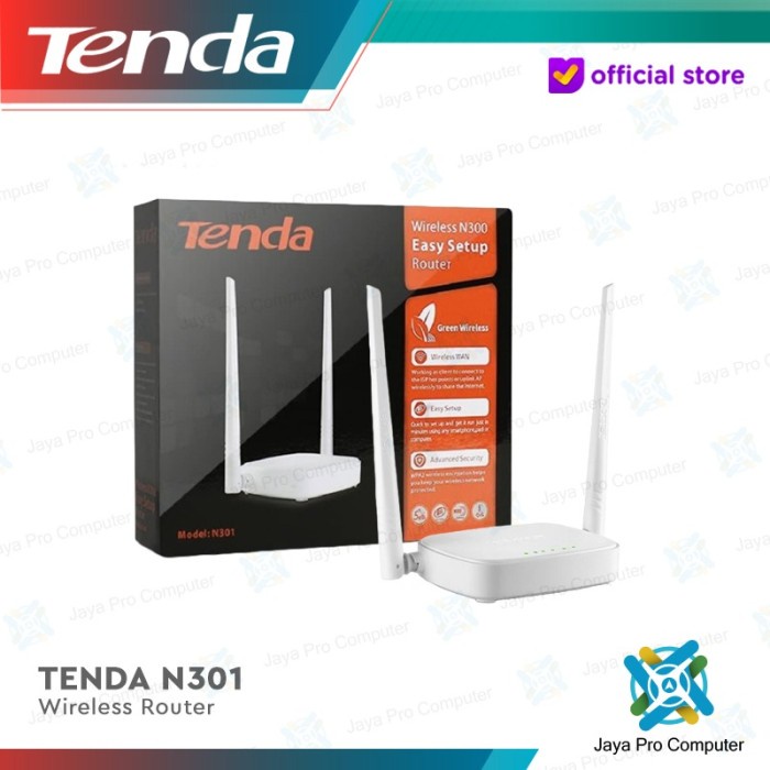 Jual Router Tenda N301 N300 3 In 1 Wireless Router/ Access Point ...