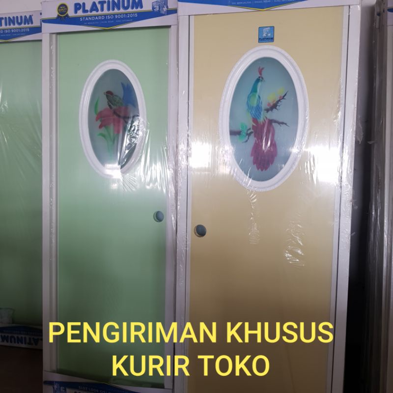 Jual PINTU PVC PLATINUM KACA OVAL / PINTU KAMAR MANDI | Shopee Indonesia