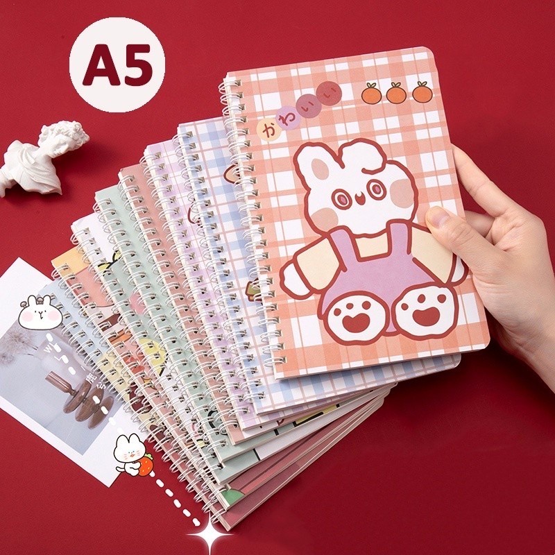 Jual Buku Tulis Catatan Spiral A5 Notebook Memo Buku Note Korean Style