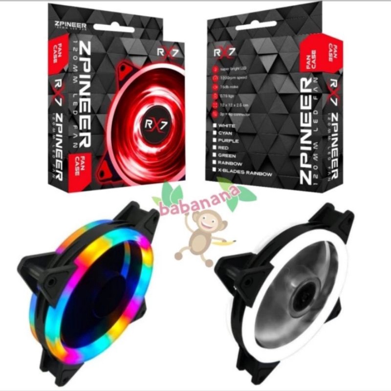 Jual Fan RX7 12cm Kipas Casing PC Komputer 120mm Cooler Desktop Cooling ...