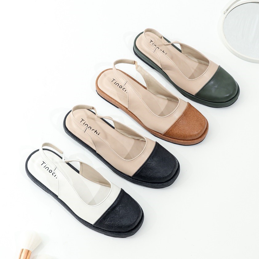 Jual Sandal Flatshoes Wanita / Sandal Tali Simple / Sendal Flat