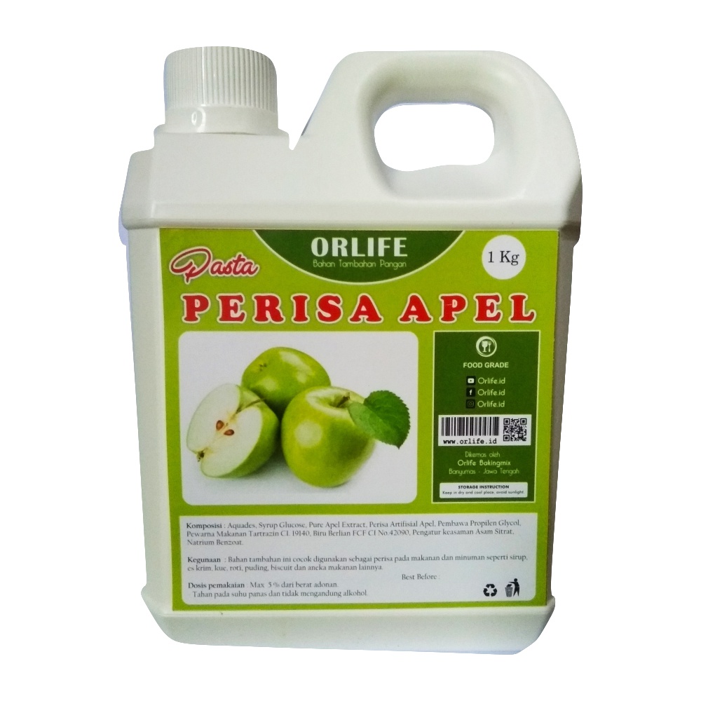 Jual Pasta Rasa Apel Hijau flavour 1 Kg Orlife | Shopee Indonesia