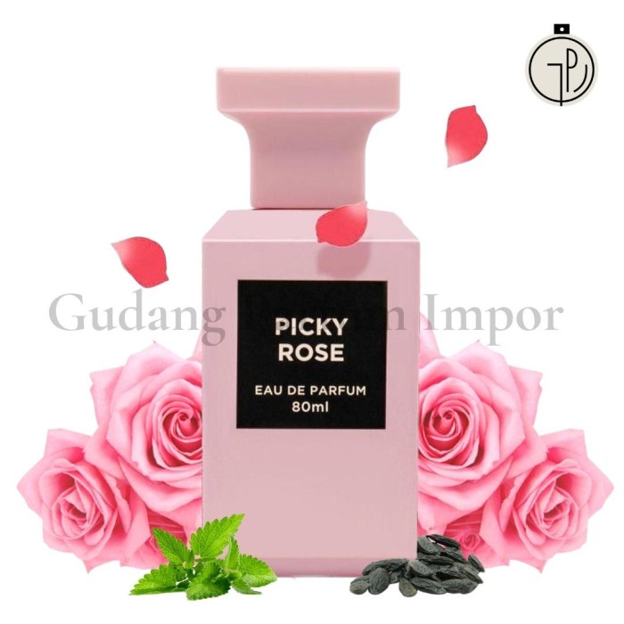 Parfum Eau De Parfum Picky Rose De Fragrance World - 80ml (flacon 100ml) - Neuf - Fabriqué En France