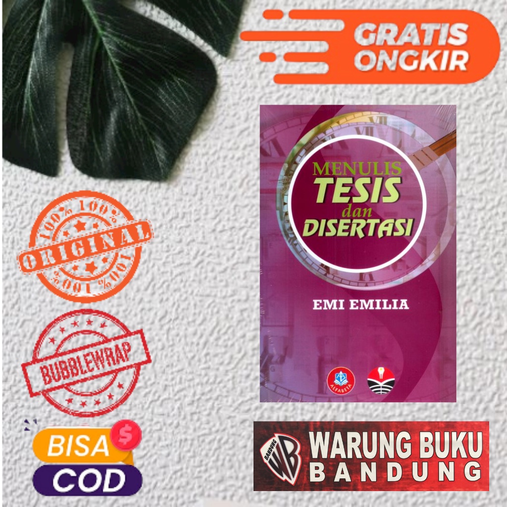 Jual Buku Menulis Tesis Dan Disertasi Dr Emi Emilia Shopee Indonesia