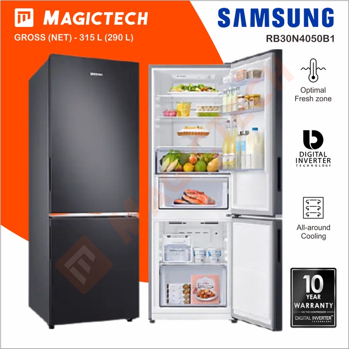 Jual KULKAS SAMSUNG 2 PINTU RB30N4050B1 BOTTOM FREEZER 315 L - INVERTER