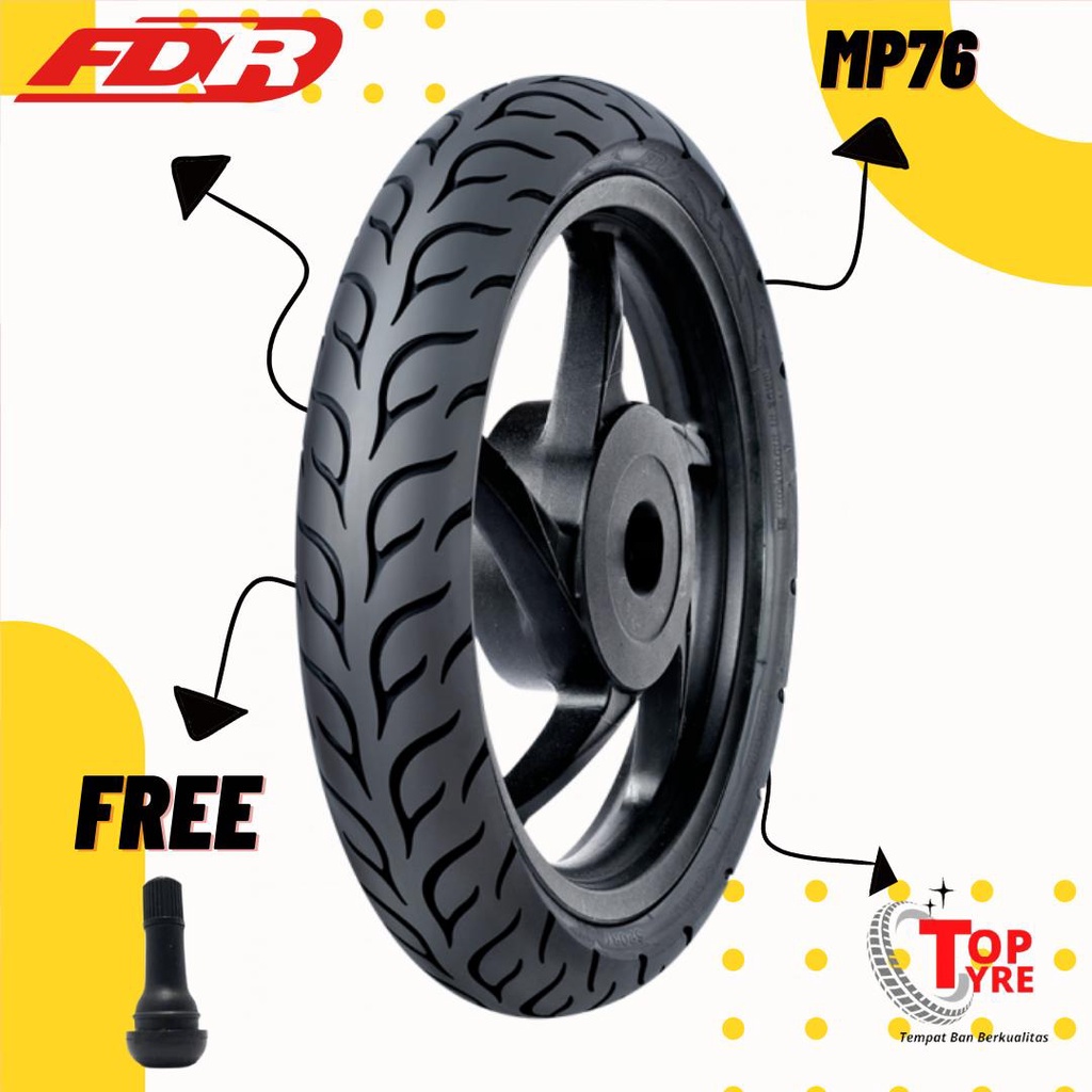 Jual Ban Motor Matic Ring Fdr Mp Soft Compound Tubeless Ban Motor Beat