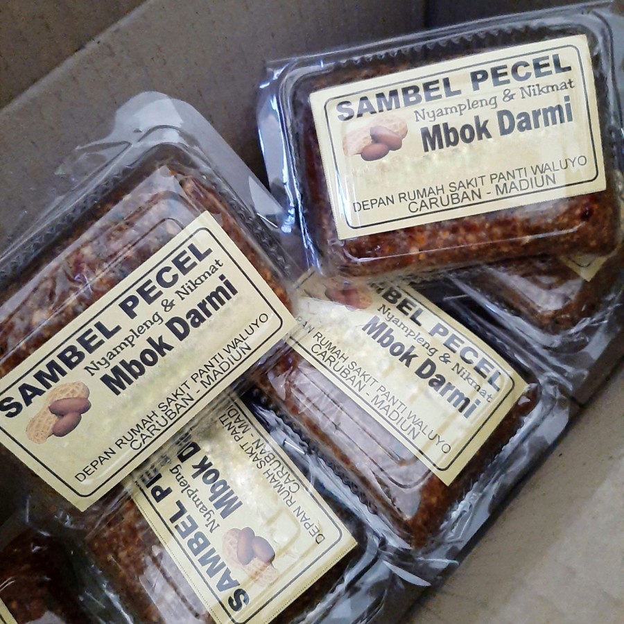 Jual Sambal Sambel Pecel Mbok Darmi Caruban Madiun Sambal Kacang Tanah ...