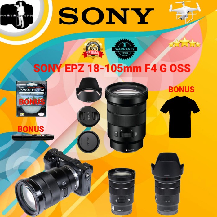 Jual BerkahStore SONY E PZ 18 105mm F4 G OSS LENSA SONY EPZ18 105MM G OSS Distributor