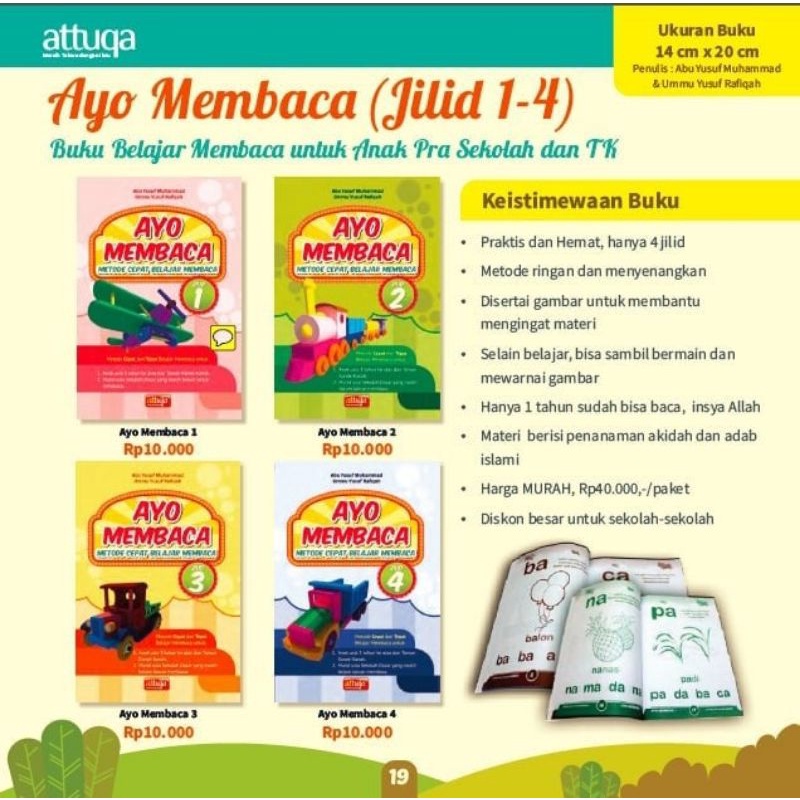 Jual Buku AYO MEMBACA - ATTUQA - ORIGINAL - metode cepat belajar ...