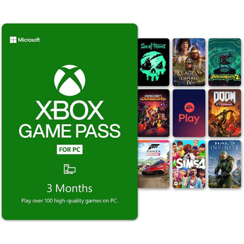 Jual XBOX GAME PASS FOR PC / PC GAME PASS 3 BULAN Shopee Indonesia