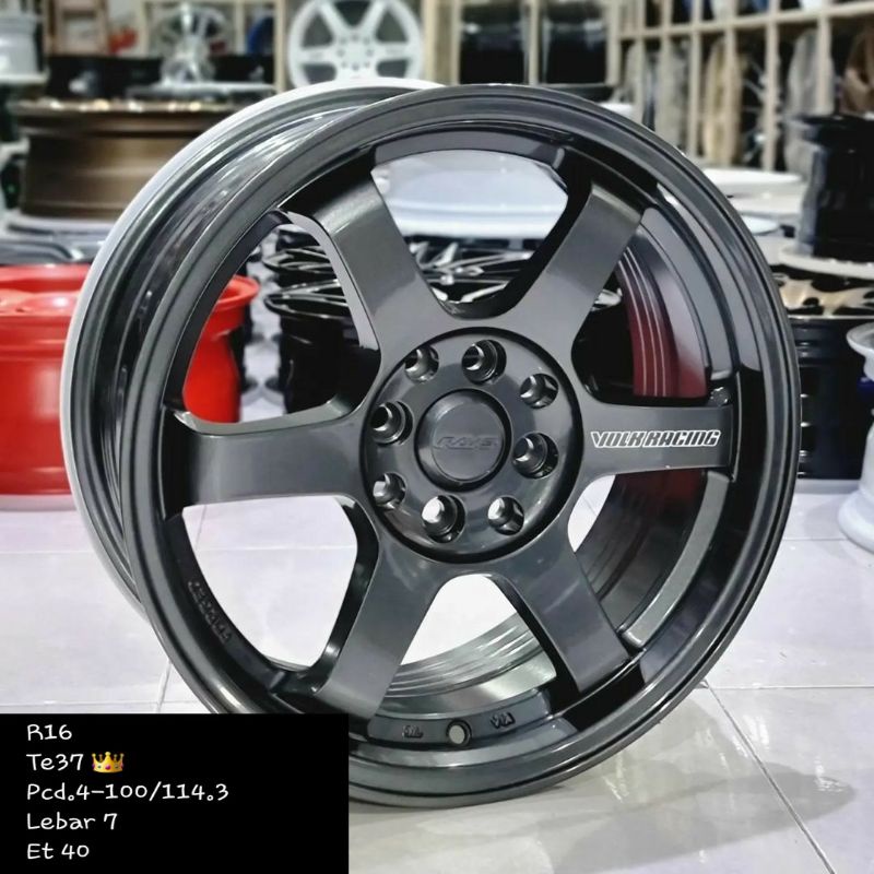 Jual velg racing rays te37 ring 16 lebar 7 et 40 untuk brio agya ayla ...