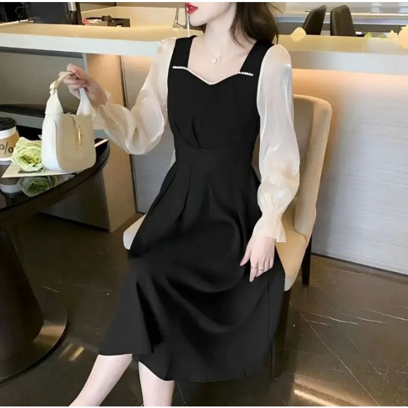 Jual NAOMA DRESS KOREAN STYLE/MIDDI DRESS KOREA/PAKAIAN KOREA/PAKAIAN ...