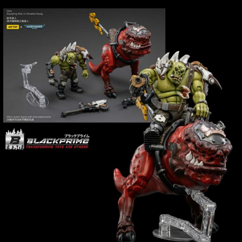 JOYTOY Warhammer 40K Action Figure 1/18 Orks Squighog Nob Su Smasha Squig - Modello Da Collezione Dipinto A Mano - 5