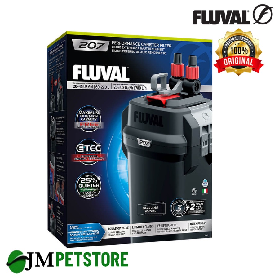 Jual Fluval 207 Performance External Canister Filter up to 220 L