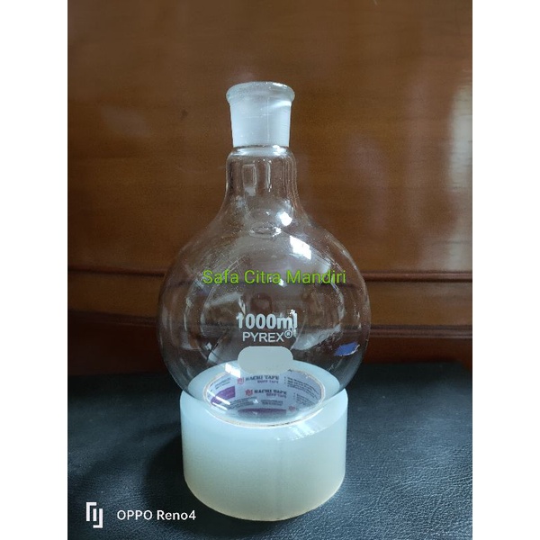 Jual Labu Alas Bulat 1000ml Boiling Flask 1000ml Pyrex Shopee Indonesia 8022