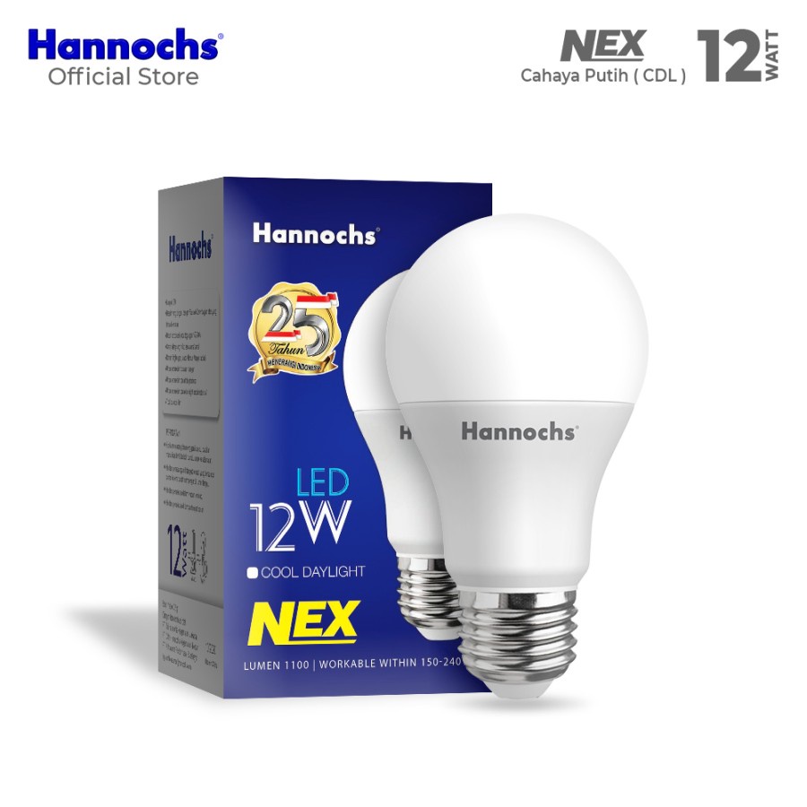 Jual Hannochs Lampu LED NEX 12 Watt Cahaya Putih | Shopee Indonesia