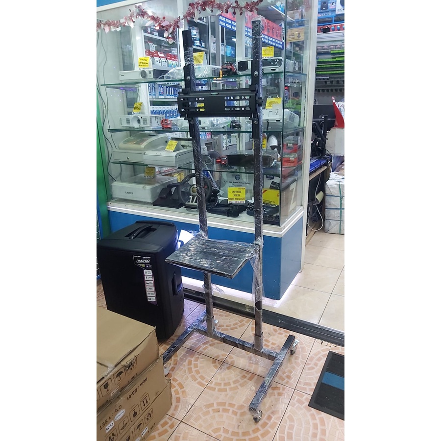 Jual Bracket TV Besi stand roda 40-65 inch | Shopee Indonesia