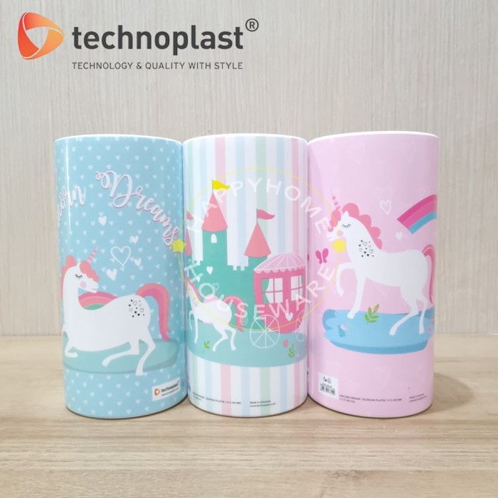 Jual Celengan Tabung Gambar Unicorn / Celengan Plastik Tempat Menabung