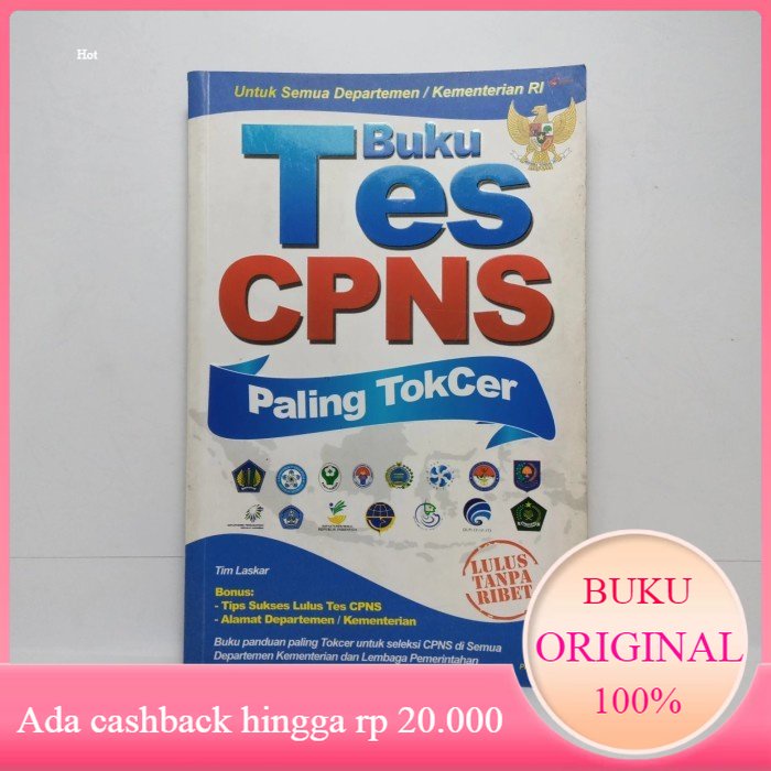 Jual Buku TES CPNS PALING TOKCER UNTUK SEMUA DEPARTEMEN KEMENTERIAN RI ...