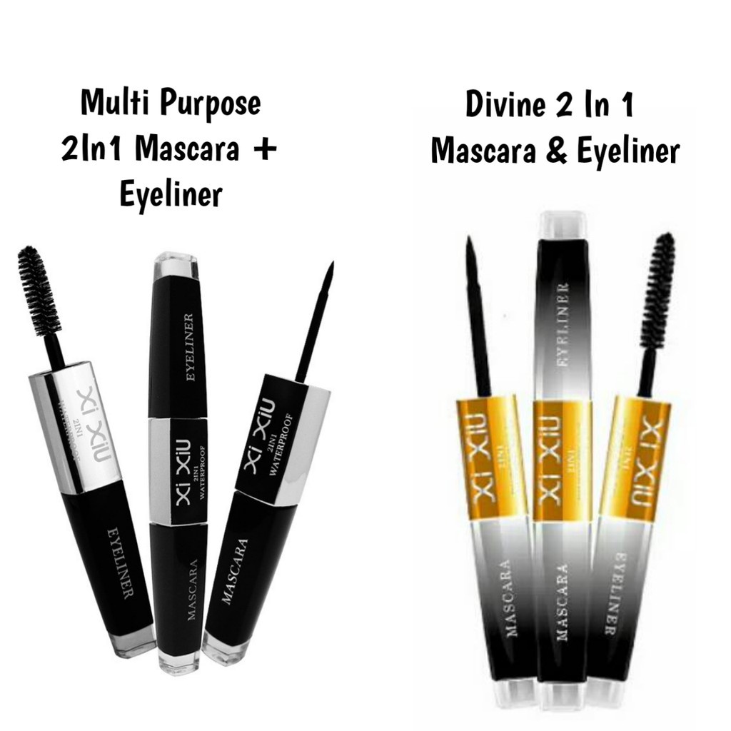 Jual galerybeautysemarang XI XIU Divine 2 in 1 Mascara Eyeliner | 2in1 ...