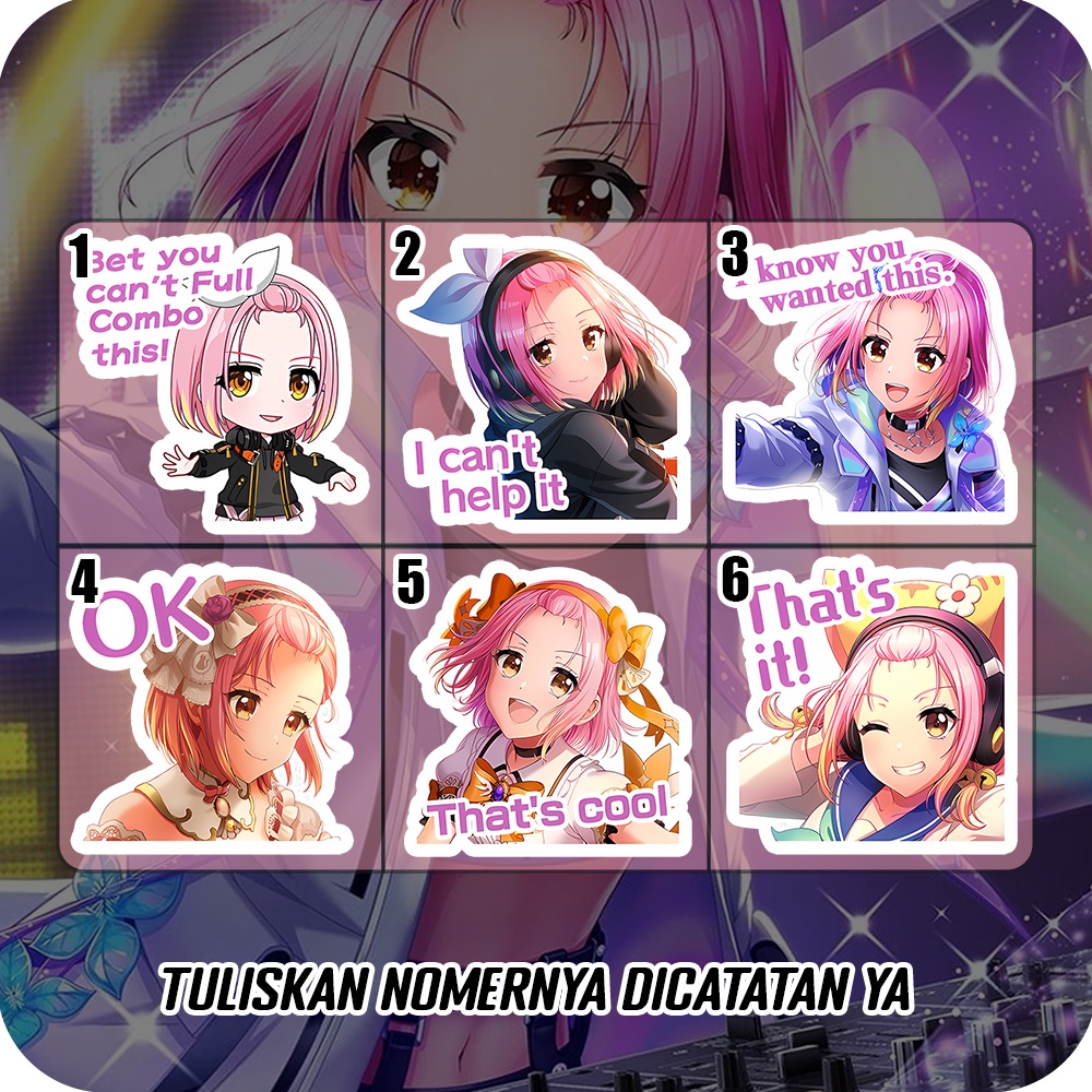 Jual Stiker Glossy Shinobu Inuyose D4DJ, Sticker Anime Lucu Anti Air ...