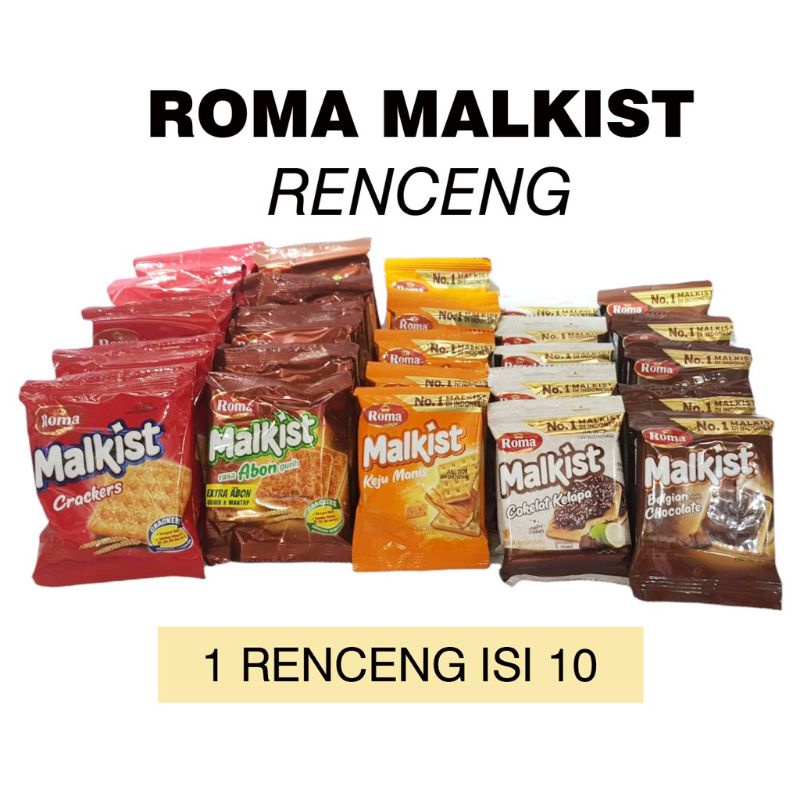 Jual ROMA MALKIST RENCENG ISI 10 | Shopee Indonesia