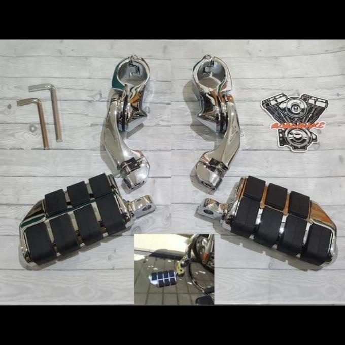 Jual Footrest harley goldwing & motor cruiser foot rest adjustable