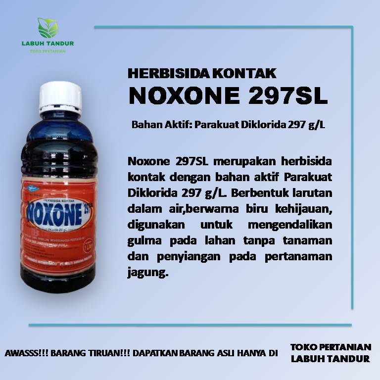 Jual Herbisida Kontak Noxone 297 SL 1 Liter Obat Pembasmi Rumput Liar ...