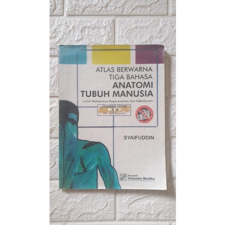 Jual Preloved Buku Atlas Berwarna Tiga Bahasa Anatomi Tubuh Manusia ...