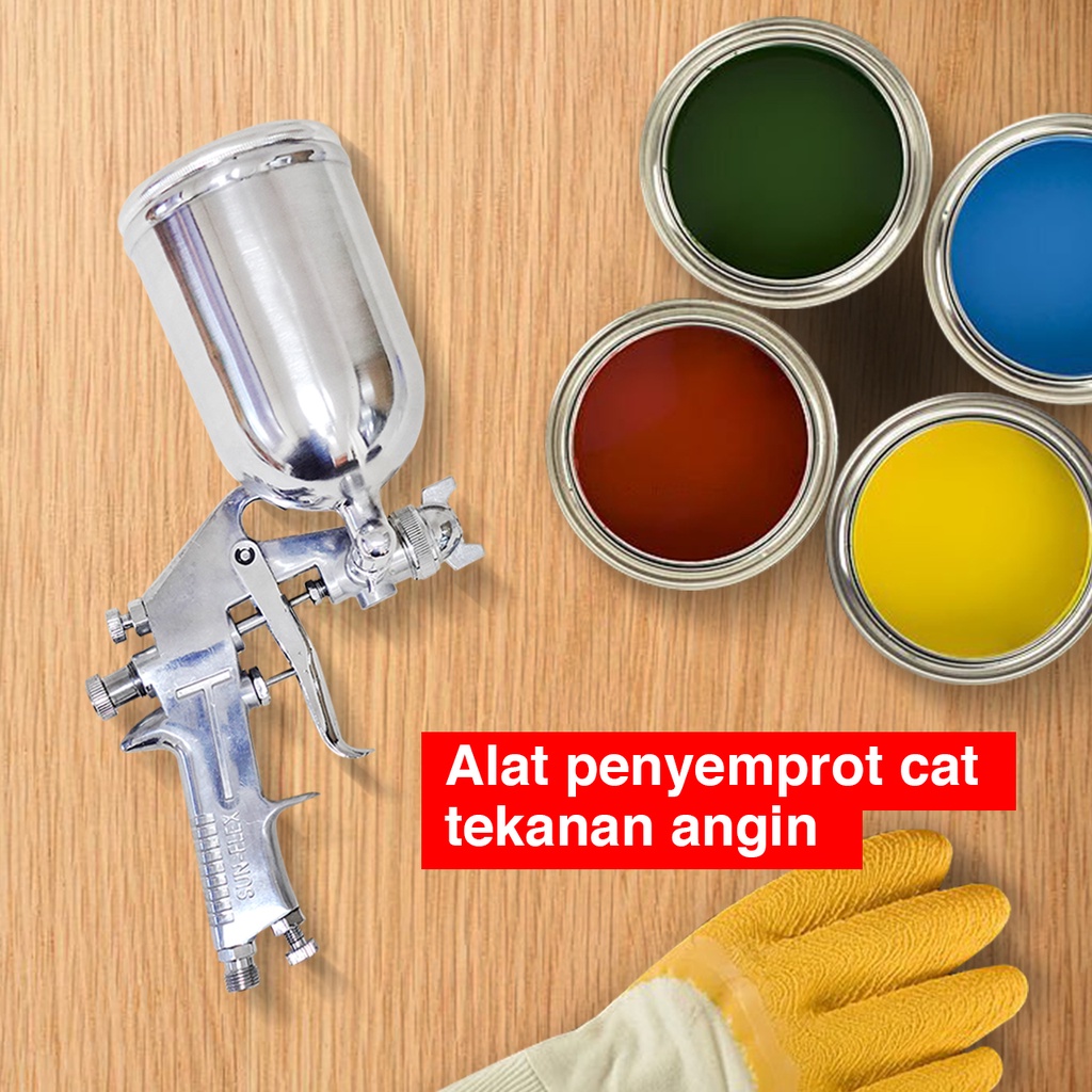 Jual Sunflex Speed Cat Spray Gun 400cc - Silver - SPED008 | Shopee ...