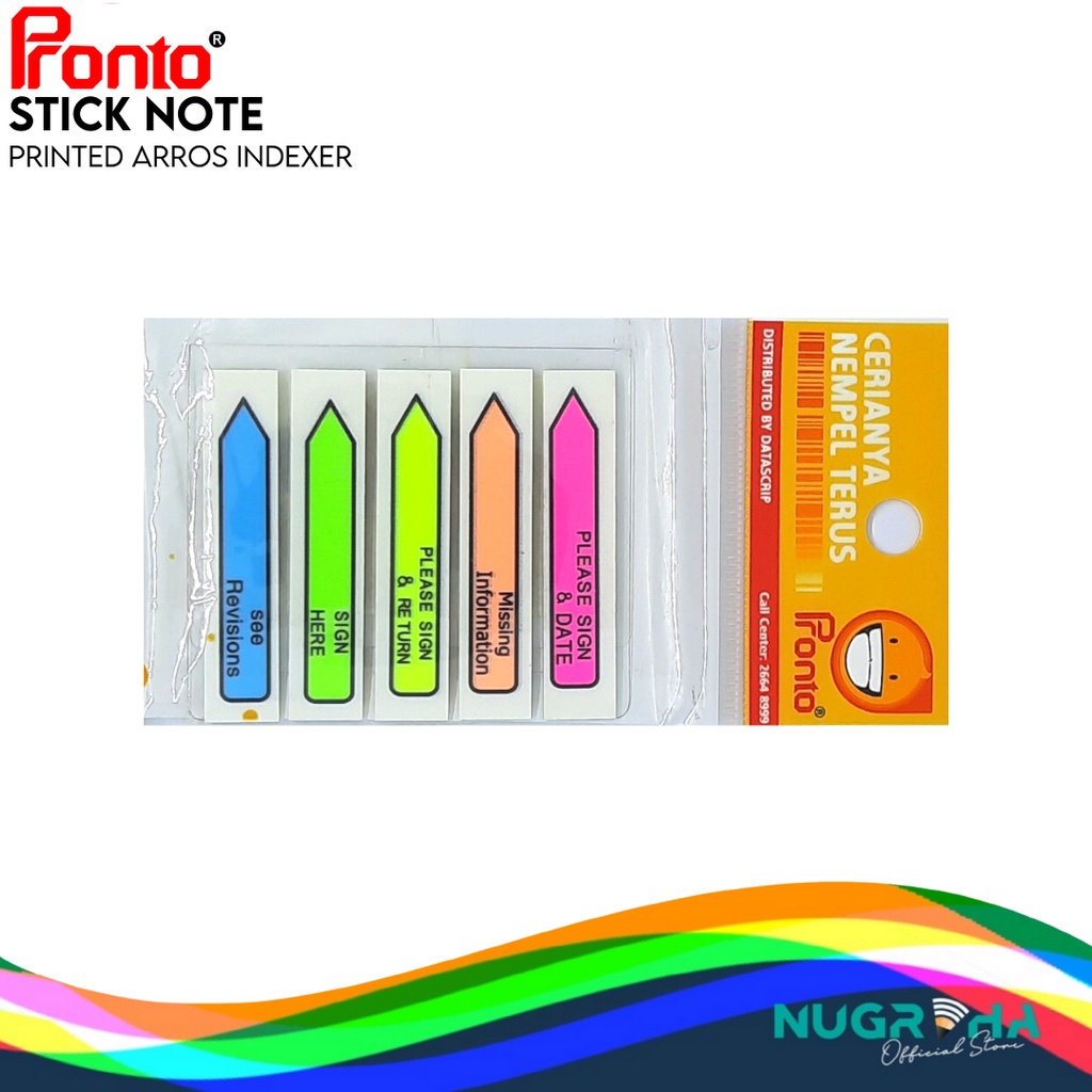 Jual Pronto Sticknotes Film Arrow Printing 45639 (10 x 48 mm) | Shopee ...