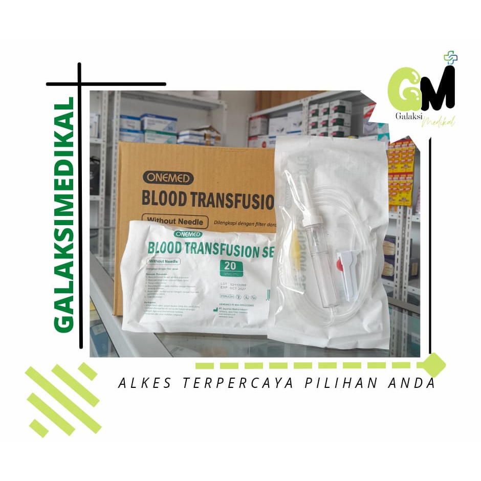 Jual Blood Transfusion Set Onemed/Set Transfusi Darah/ Selang Tranfusi ...