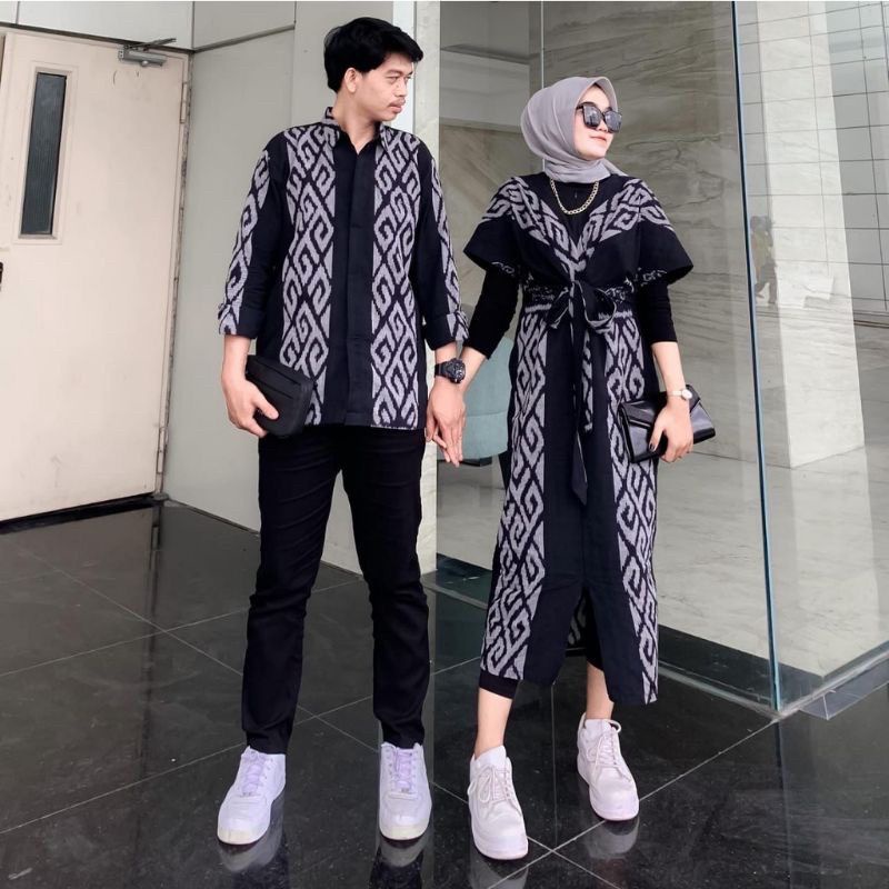 Jual [ready Stok] Couple Tenun Clara Dress Kondangan Baju Tenun